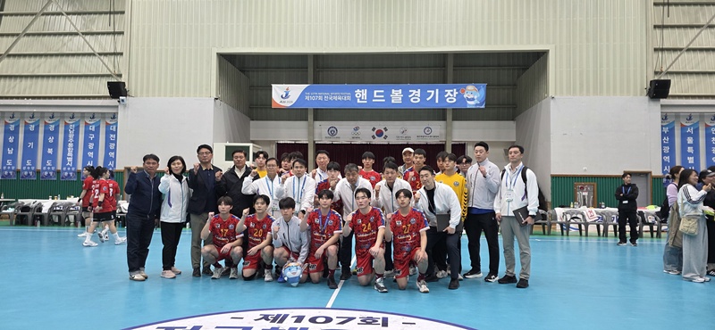 청주공고 핸드볼부, 전국체전 은메달…전국 정상급 기량 입증